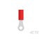 Te Connectivity Ring Terminal, #4 Stud Size, 16 AWG, 300 V, Nylon Insulated, Red 2-323758-1 - alternate 2